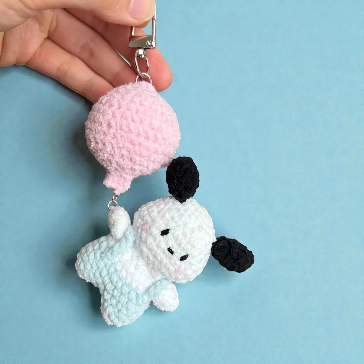 doggy with balloon keychain charm — image 3 of 4